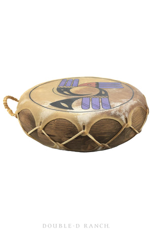 Miscellaneous, Drum, Ceremonial Pueblo, Vintage, 692