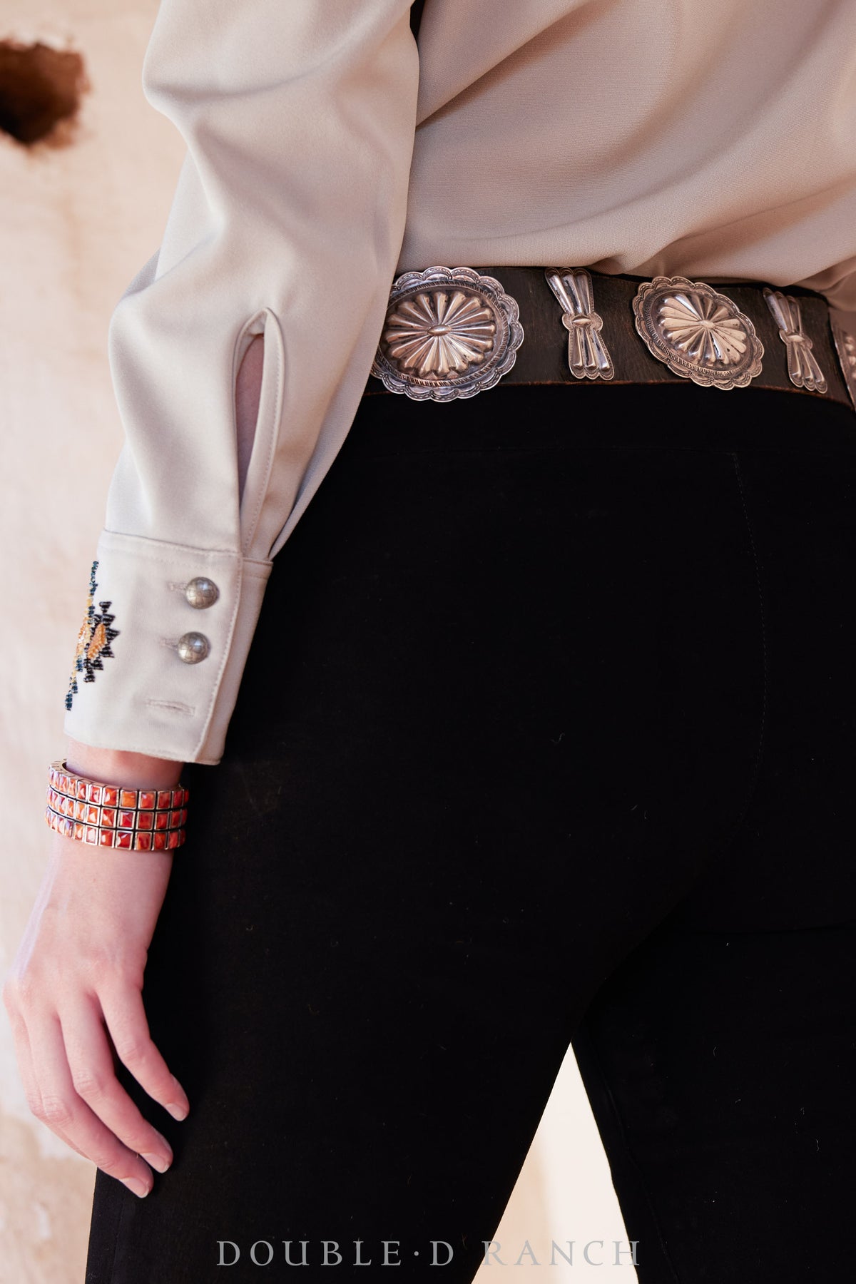 Belt, A Vintage, Concho, Turquoise, Marked, Old Pawn, circa 1940s, 246