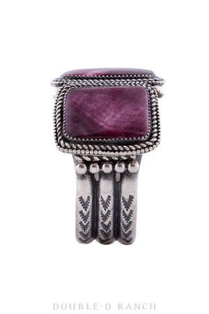 Cuff, Purple Spiny Oyster, 3 Stone, Contemporary, 3120