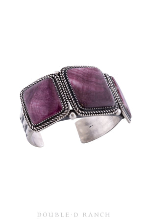 Cuff, Purple Spiny Oyster, 3 Stone, Contemporary, 3120
