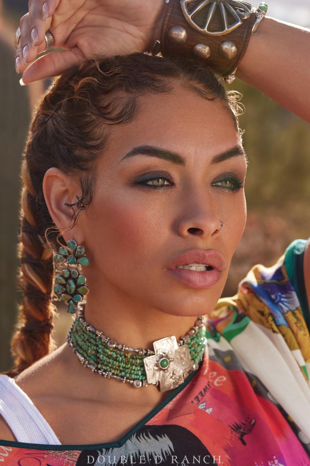 Earrings, Oscar Betz, Triangle, Turquoise, Hallmark, 512T1