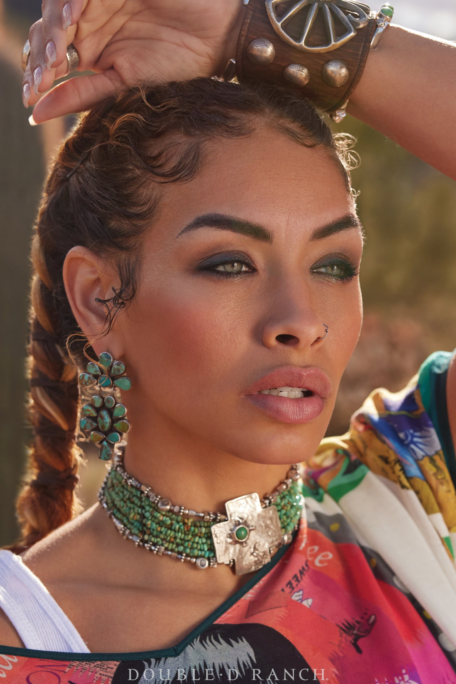 Earrings, Oscar Betz, Triangle, Turquoise, Hallmark, 512T1