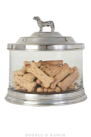 Miscellaneous, Cookie Jar, Dog, Italian Pewter, 124