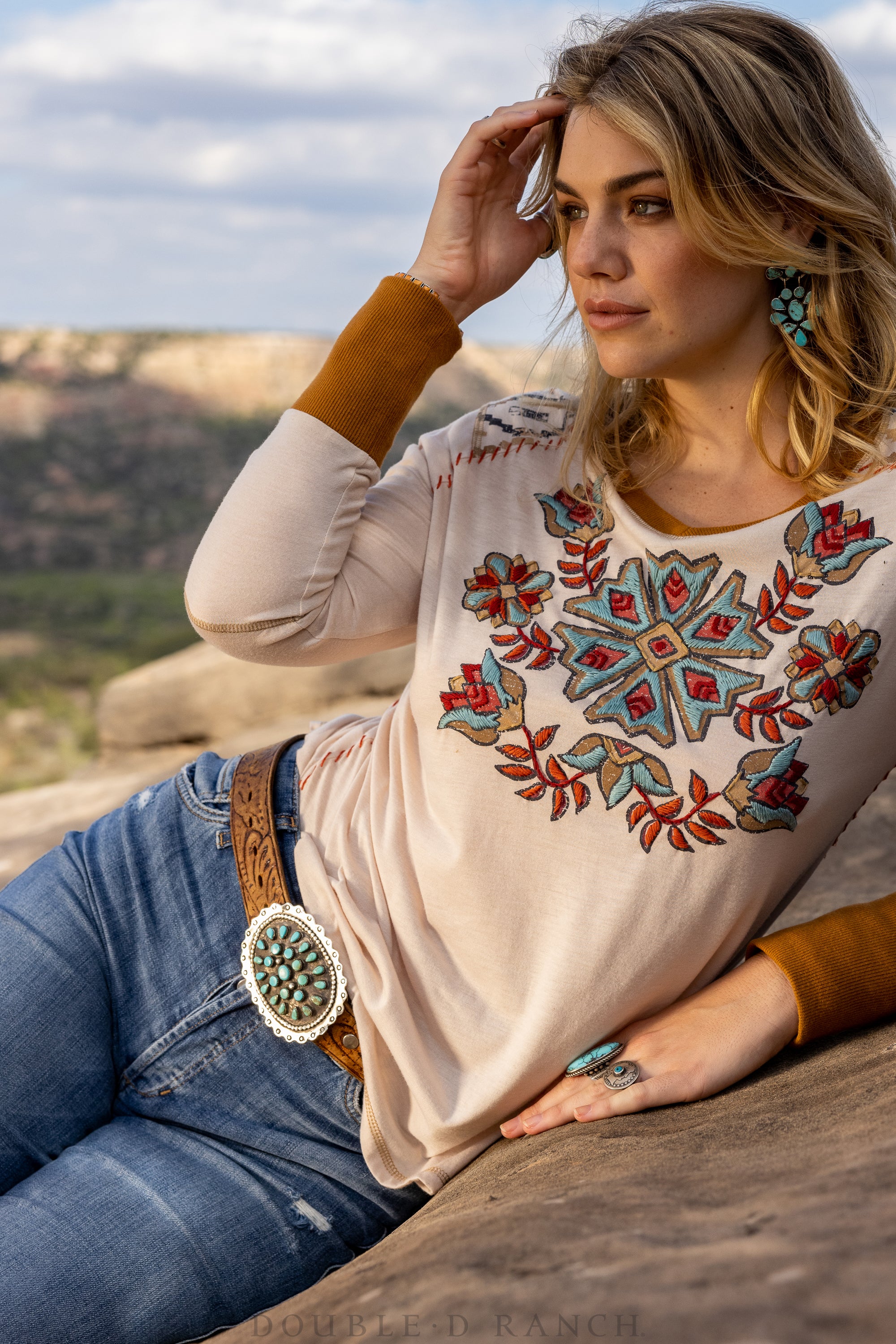 Earrings, Oscar Betz, Triangle, Turquoise, Hallmark, 512T2