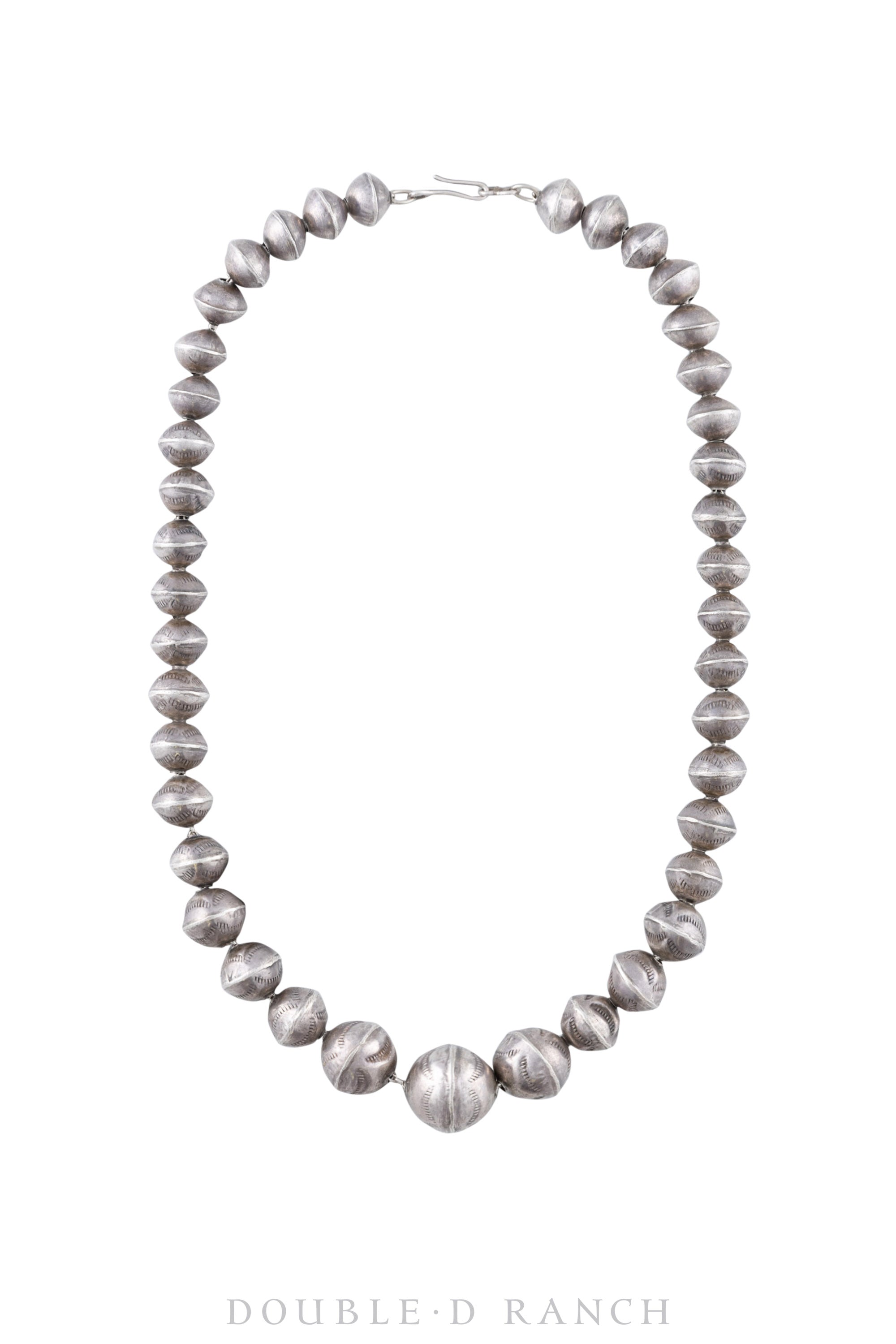 Necklace, Bead, Desert Pearls, Hand Stamped, Vintage, 1546