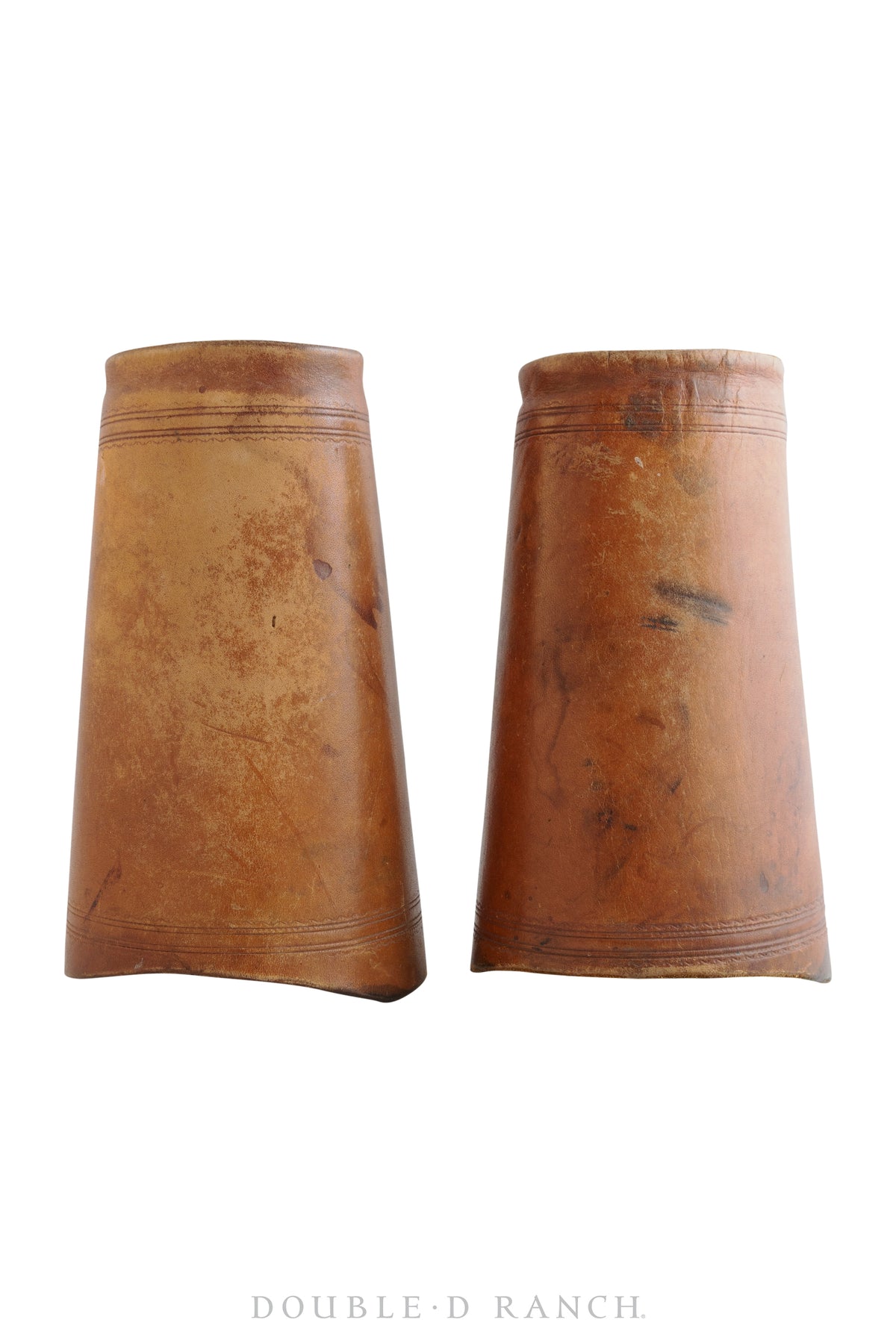 Gauntlets, Western, Leather, Tooling, Vintage ‘40s, 3204