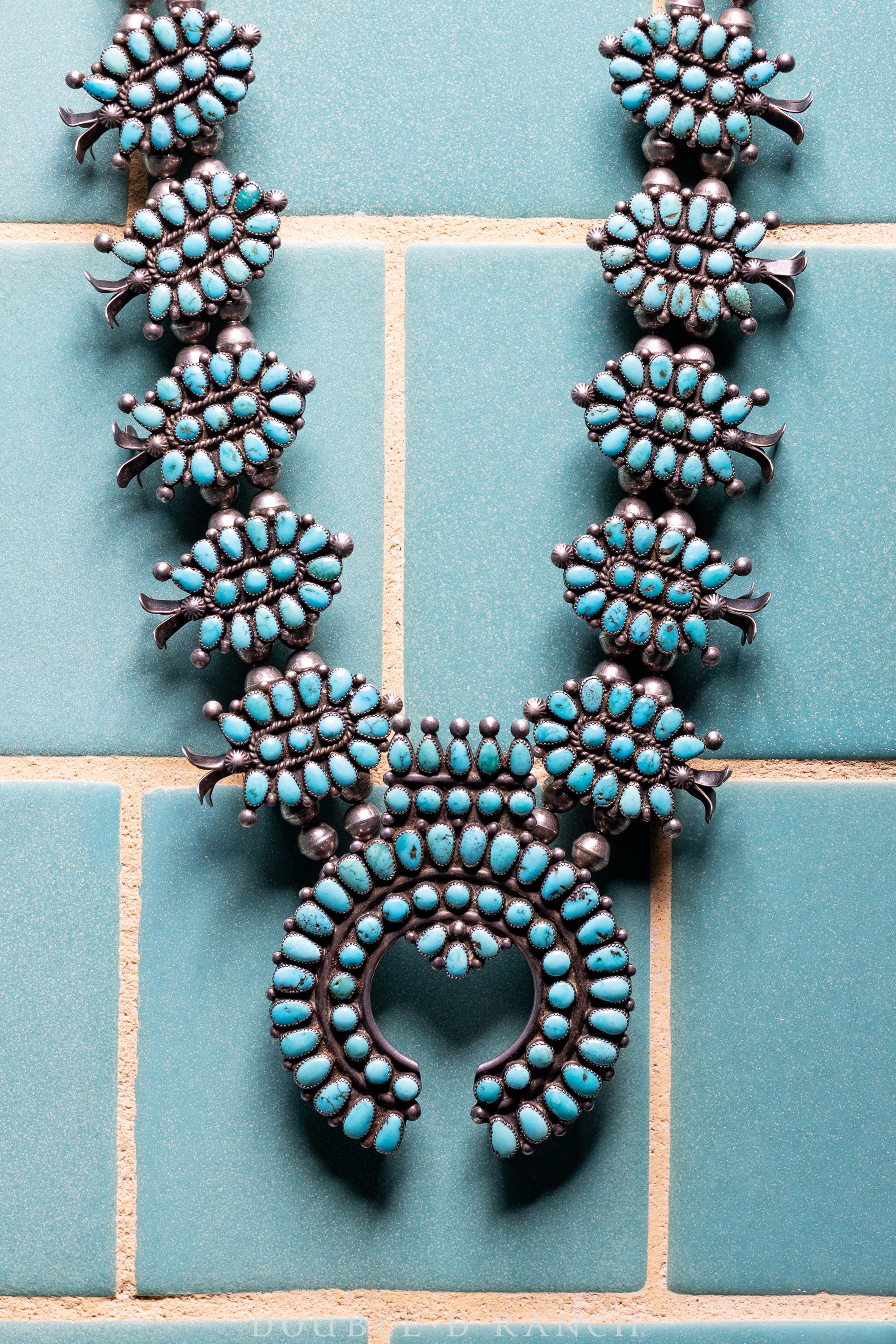 SOLD - Vintage Navajo Squash Blossom Necklace – Jane Dupree Fiber Arts