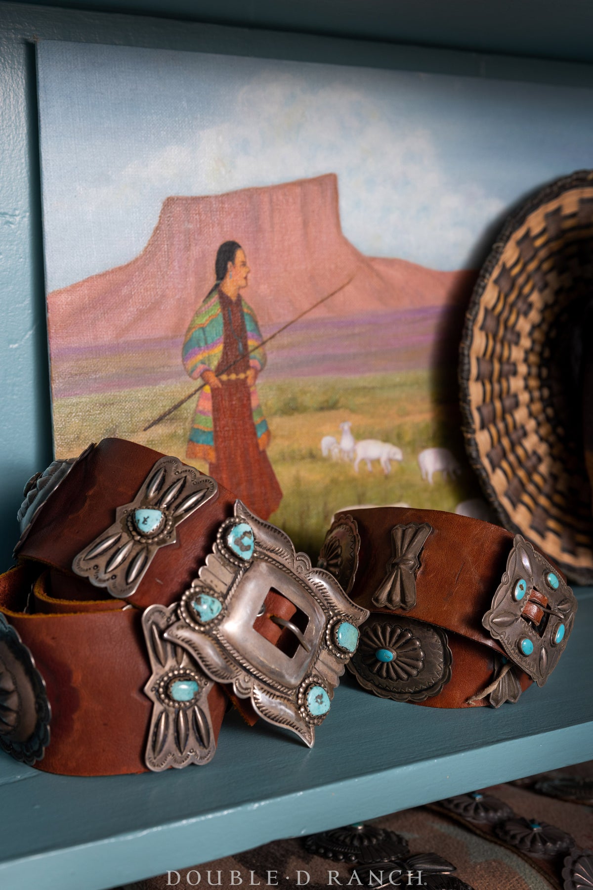 Art, Landscape, Herding Sheep, Signed, Vintage, 1001