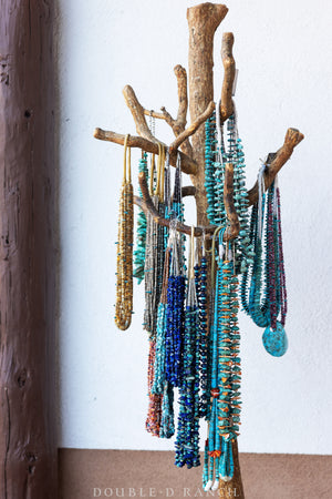 Necklace, Natural Stone, Jacla, 3 Strands, Turquoise, Vintage ‘70s, 1274