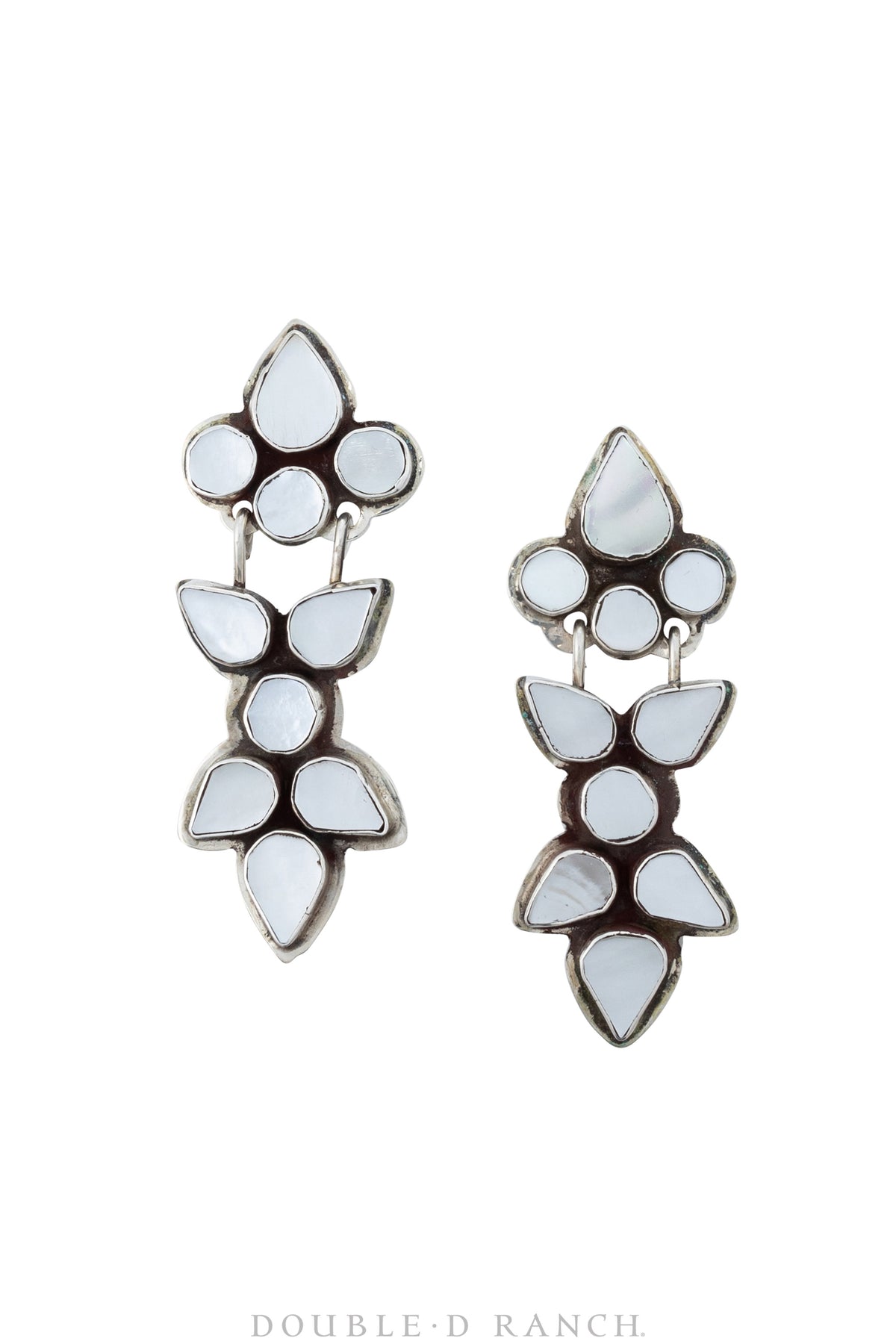 Earrings, Oscar Betz, Drop, Mother Of Pearl, 692MOP