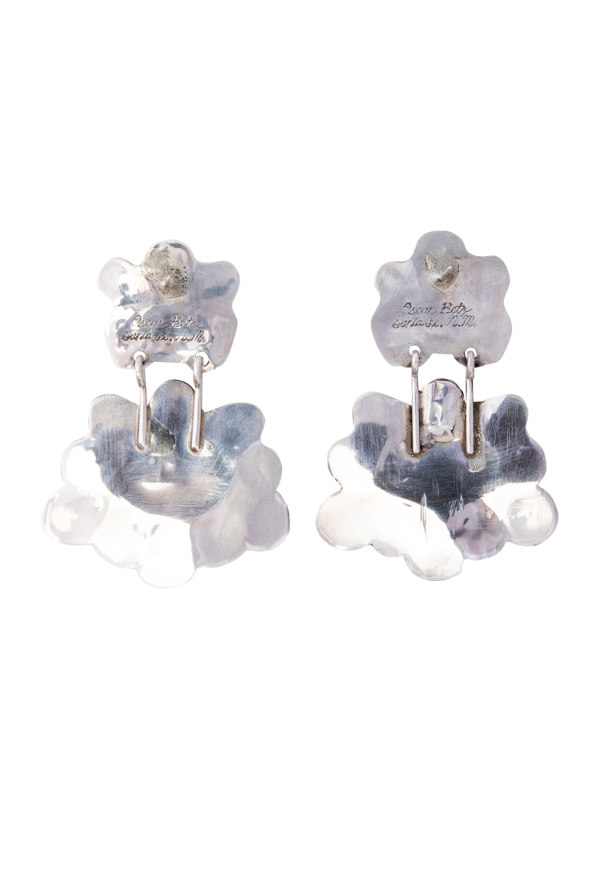 Earrings, Oscar Betz, Chandelier, Multi Stone, Hallmark, 684