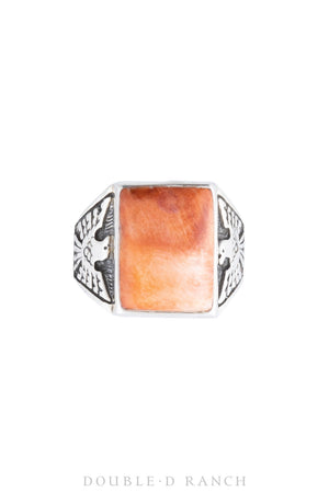 Ring, Orange Spiny Oyster, Eagle, Hallmark, Vintage, 994