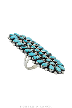 Ring, Turquoise, Cluster, Vintage, 920
