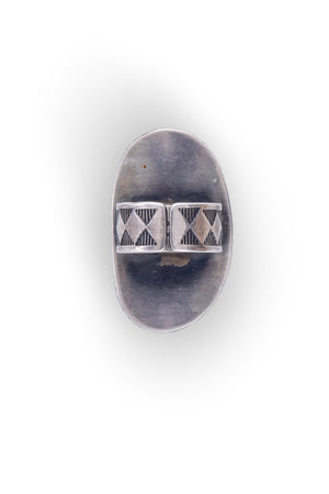 Ring, Turquoise, Single Stone, Hallmark, 695