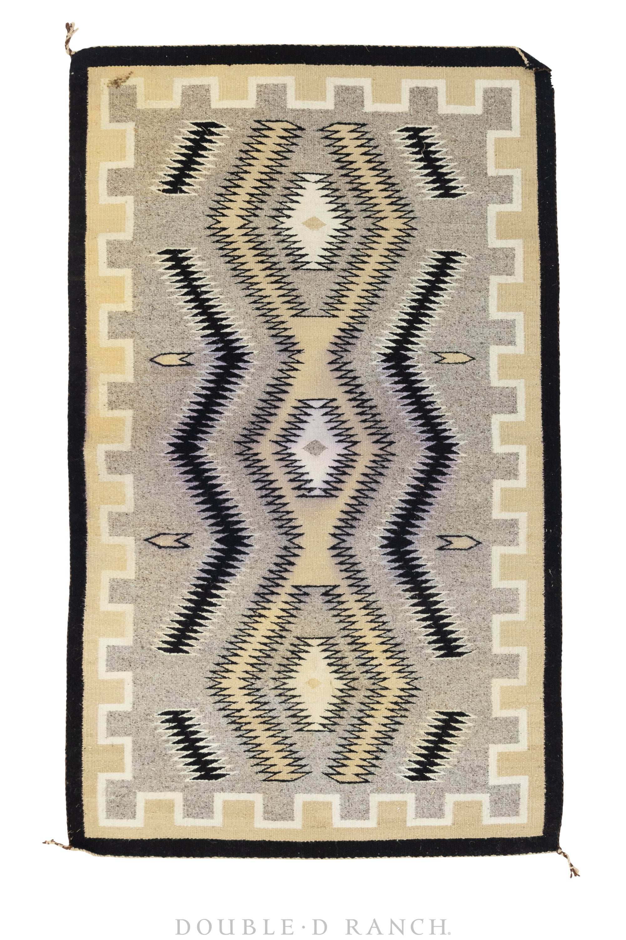 Home, Textile, Rug, Navajo Flat Weave, Two Gray Hills, Vintage, 149