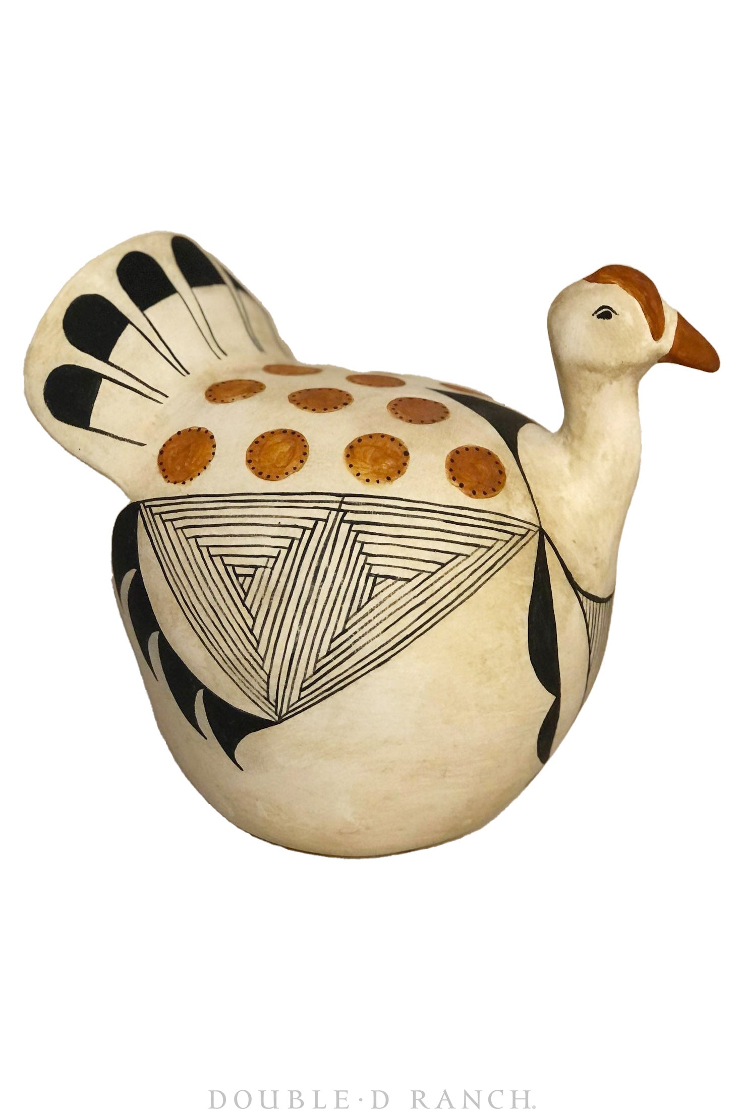 Miscellaneous, Art, Pottery, Acoma Tom Turkey, Reproduction in Clay, Tonya Lamb, Contemporary, 630