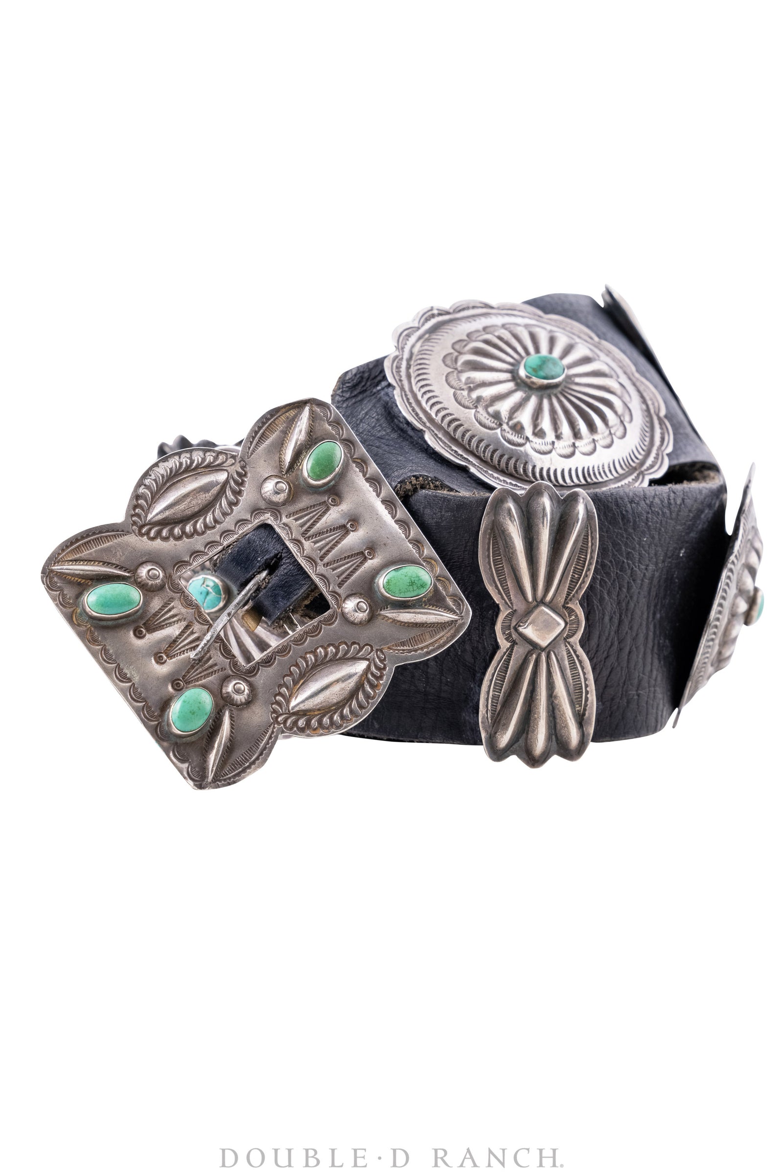 Belt, A Vintage, Concho, 3rd Phase, Turquoise, ‘40s, 149