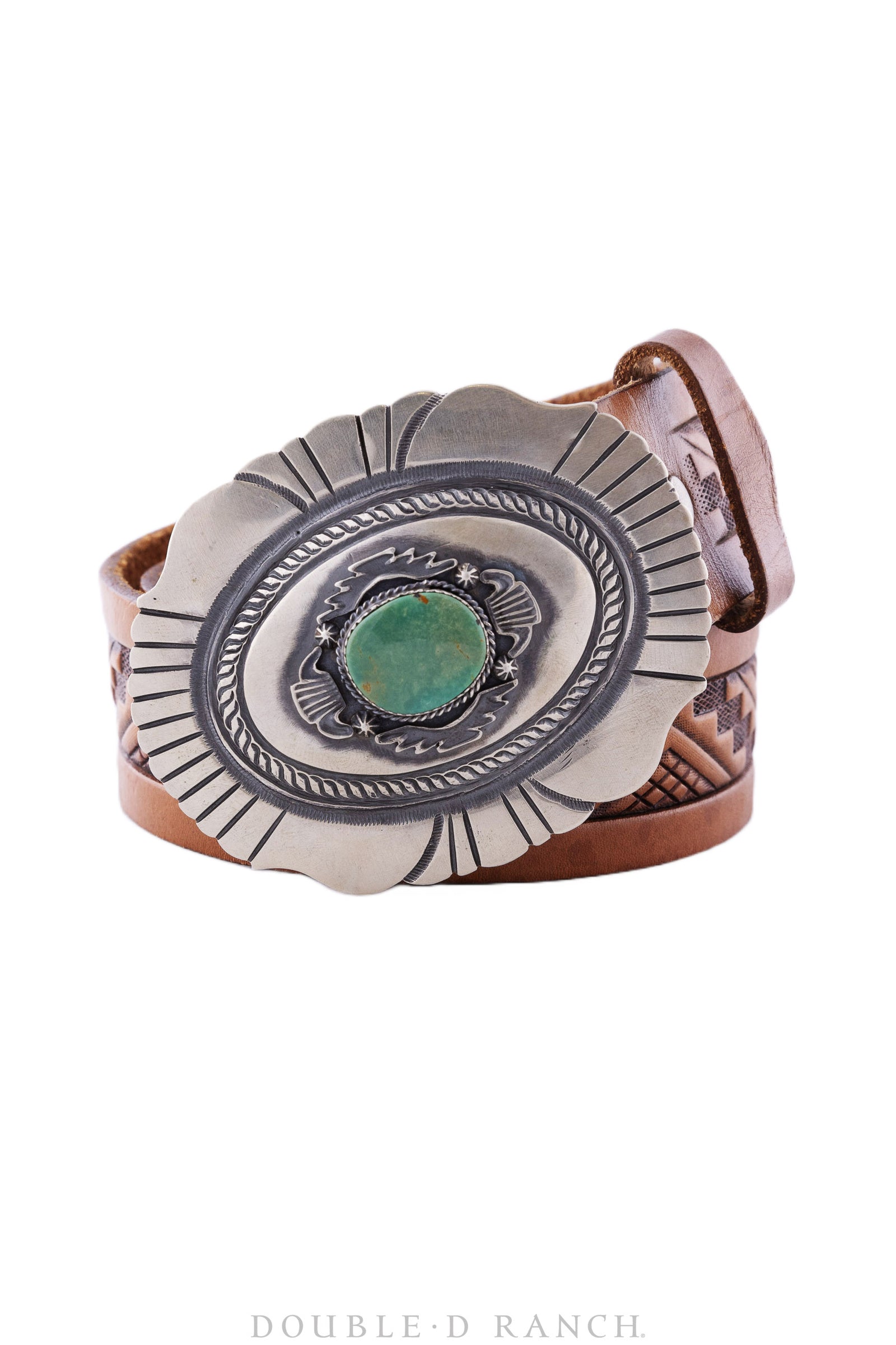 Belt, A Vintage, Buckle, Condho, Turquoise, Hallmark, Vintage, Late 20th Century, 330