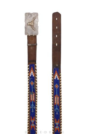 Belt, A Vintage, Buckle, Longhorn, Western Scroll, Hallmark, Vintage, 339