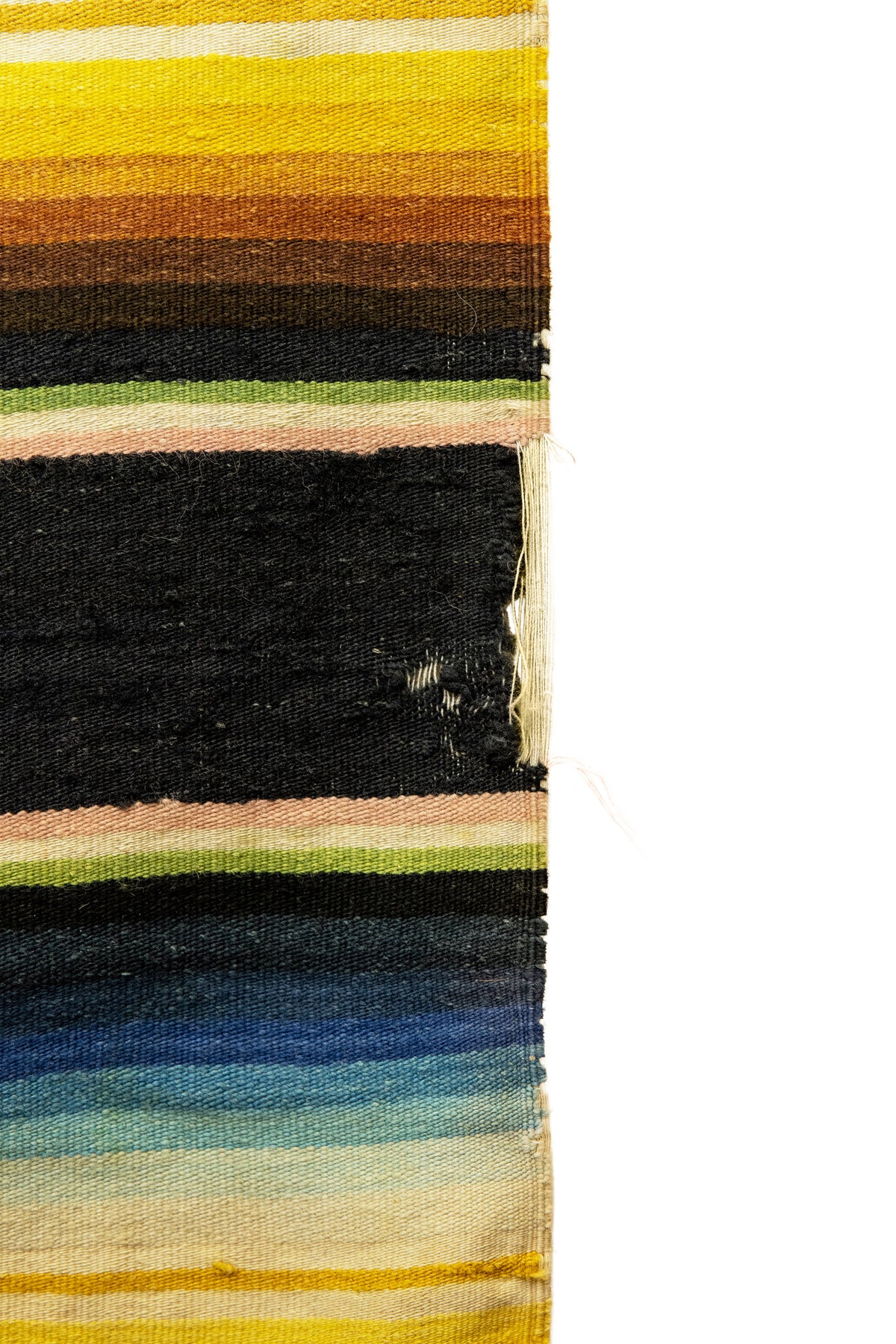 Home, Textile, Serape, 84" x 40", Black, Vintage, 251