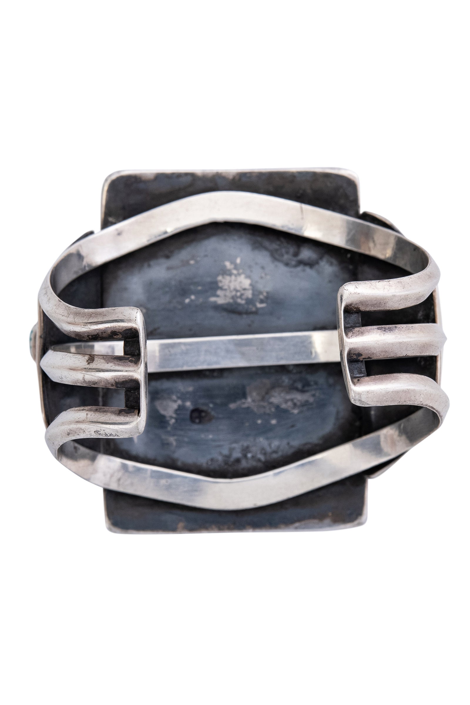 Cuff, Natural Stone, Statement, Turquoise, Morenci, Old Pawn, 2786