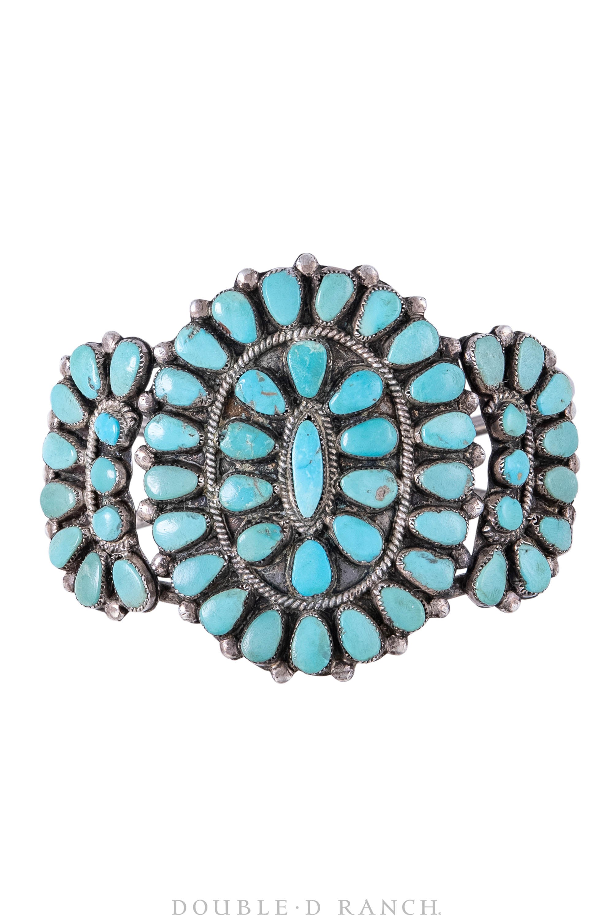 Cuff, Cluster, Turquoise, Vintage, Private Collection, 2867