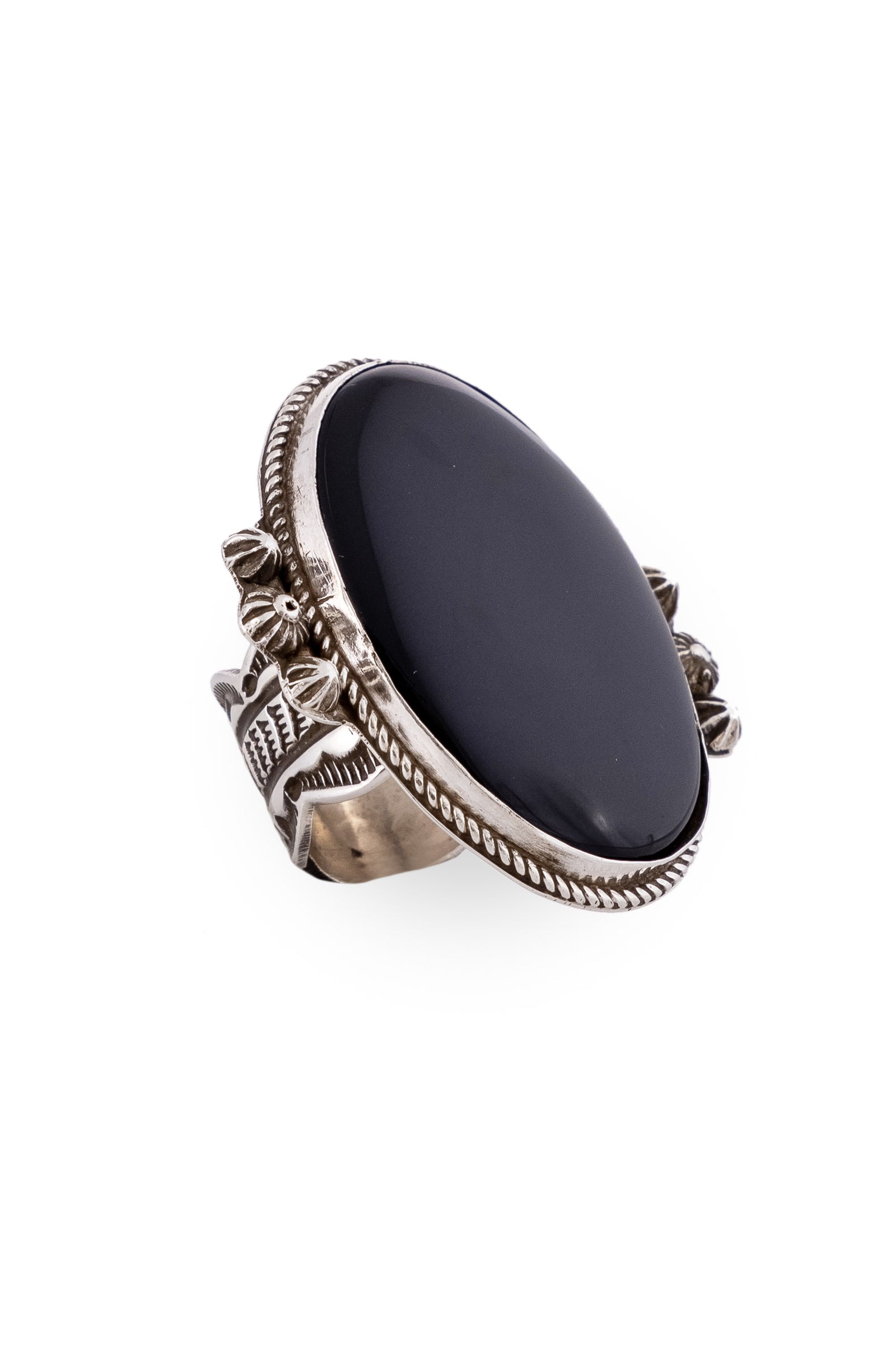 Ring, Onyx, Single Stone, Hallmark, 644