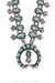 Necklace, Squash Blossom, Turquoise, Vintage, Mid-20th Century, Estate, 1349