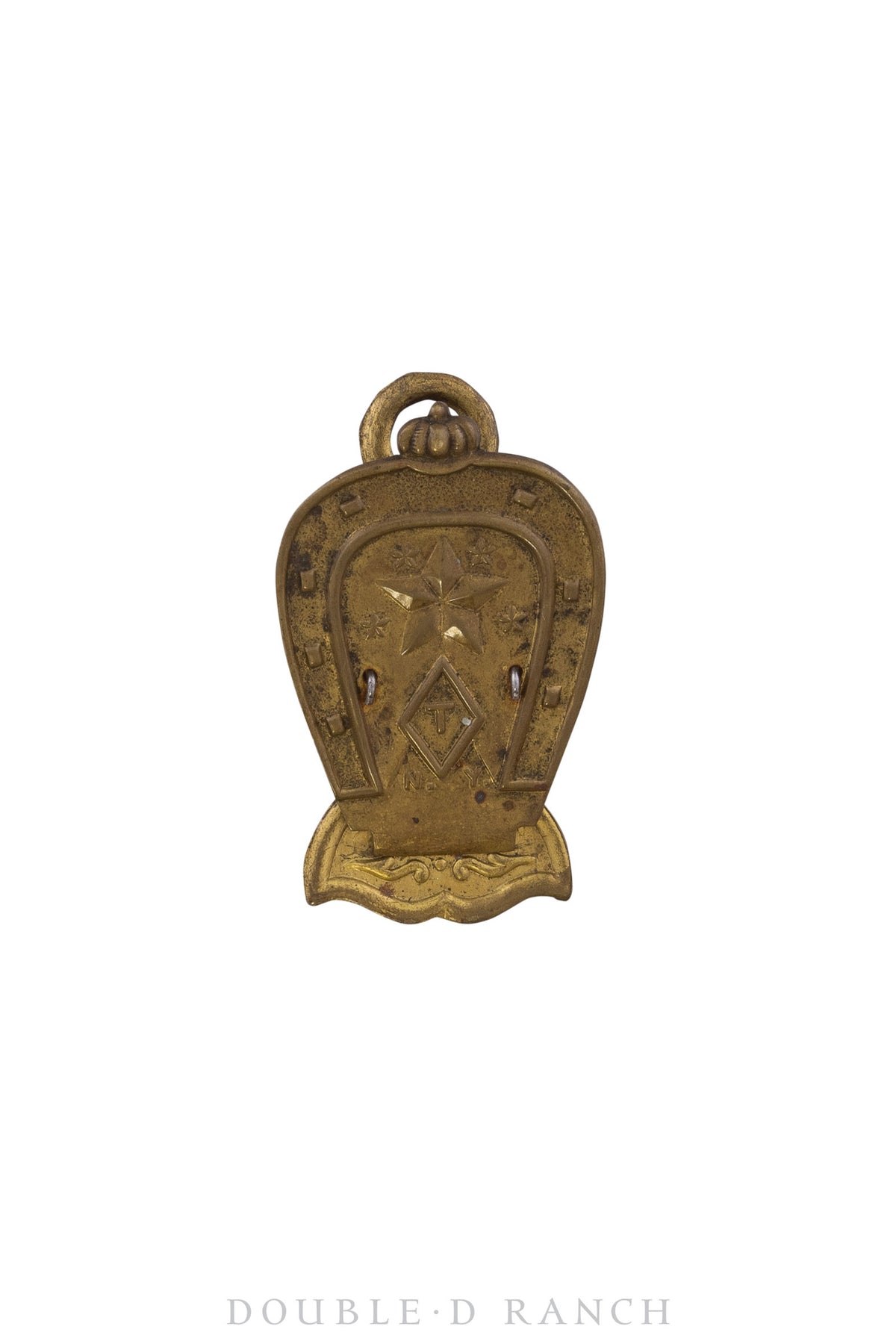 Miscellaneous, Desk Accessory, Paper Holder, Horseshoe, Brass, Vintage, Early 19th Century, 545