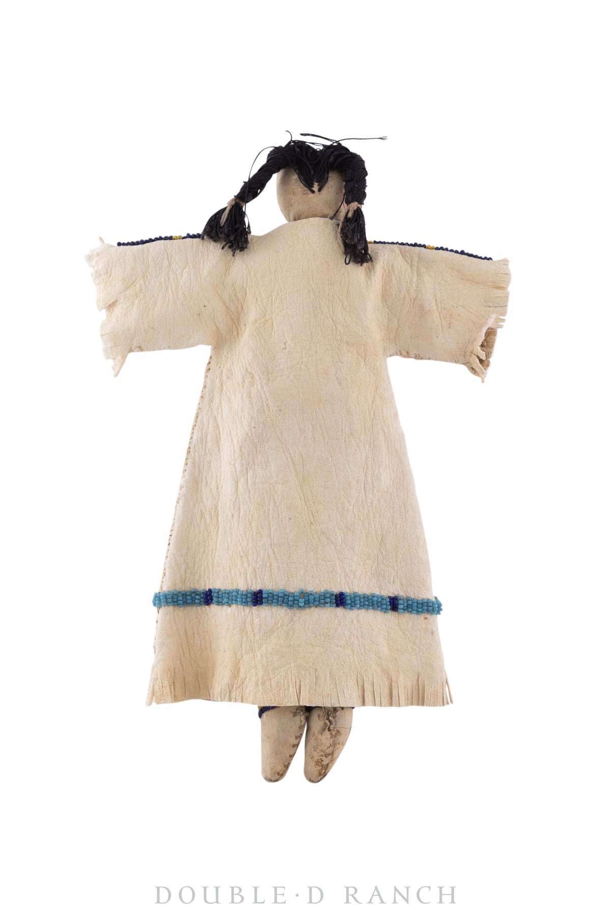 Miscellaneous, Doll, Plains, Buckskin Dress with Beading, Vintage Mid-Century, 546