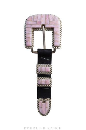 Belt, A Vintage, Buckle, Pink Opal, Ranger, Hallmark, Contemporary, 356