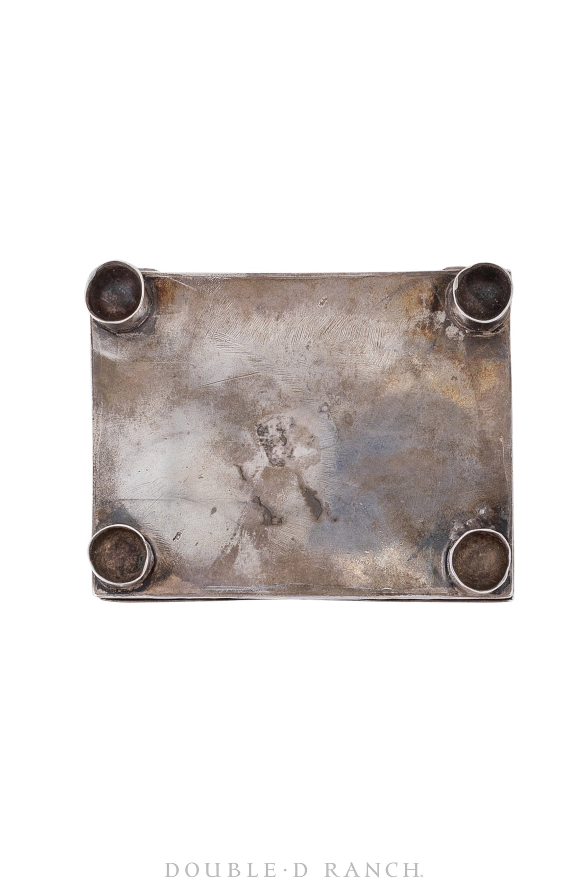 Miscellaneous, Sterling Silver Box, Footed, Thunderbird, Fred Harvey Railroad Era, Vintage 30's, 400