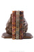 Miscellaneous, Bookends, Warrior with Bonnet, Bronze, Rare, Vintage, 543