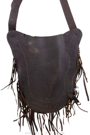 Vintage Leather Fringe Handbag