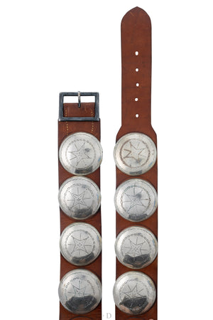 Belt, A Vintage, Concho, Plains Style, Maker's Mark, Vintage, 195