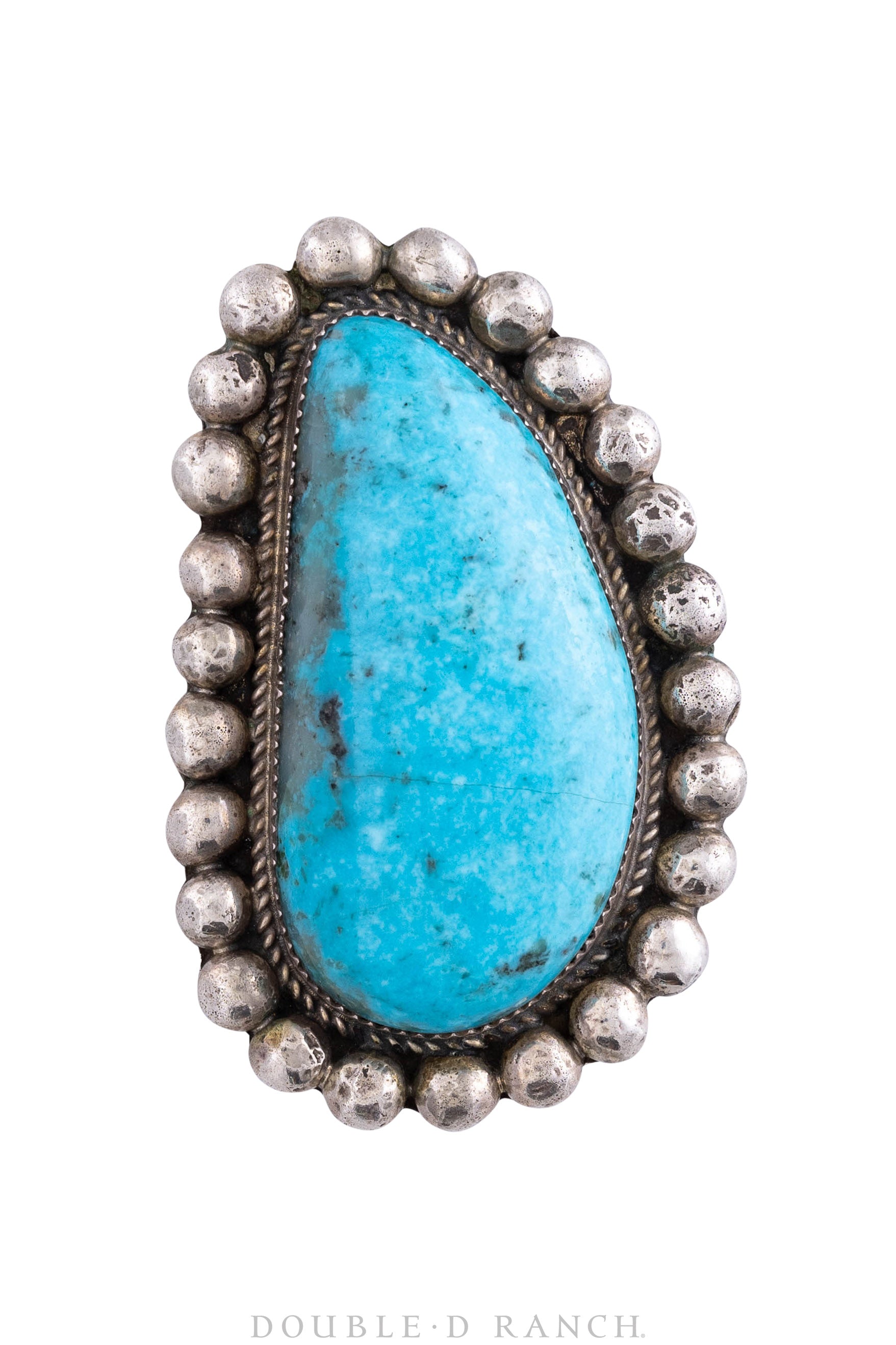 Ring, Turquoise, Single Stone, Hallmark, Vintage Estate, 978