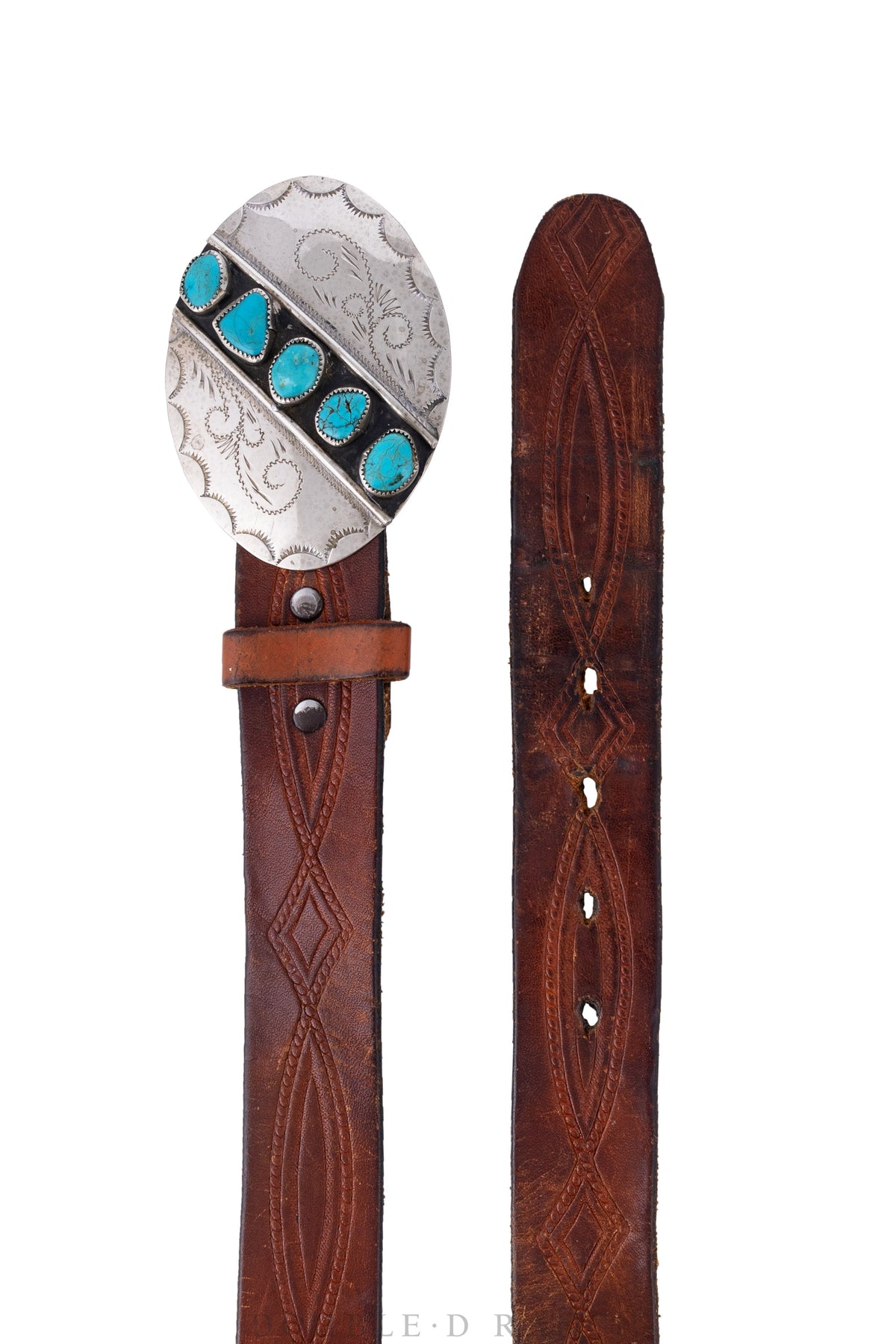 Belt, A Vintage, Buckle, Turquoise, Vintage, 427