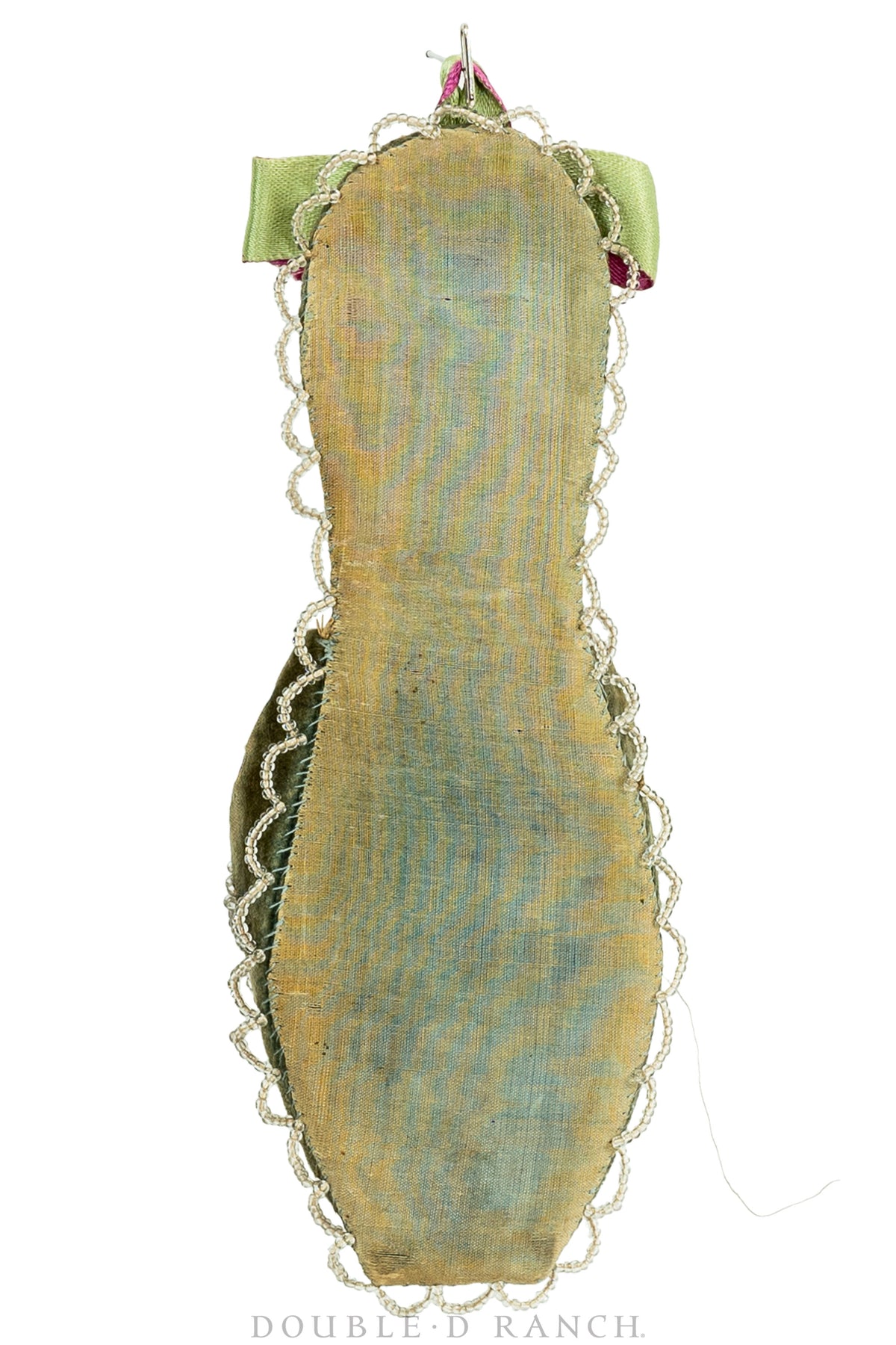 Whimsey, Wall Pocket, Slipper, Fine Beading, Vintage, Turn of the Century, 314