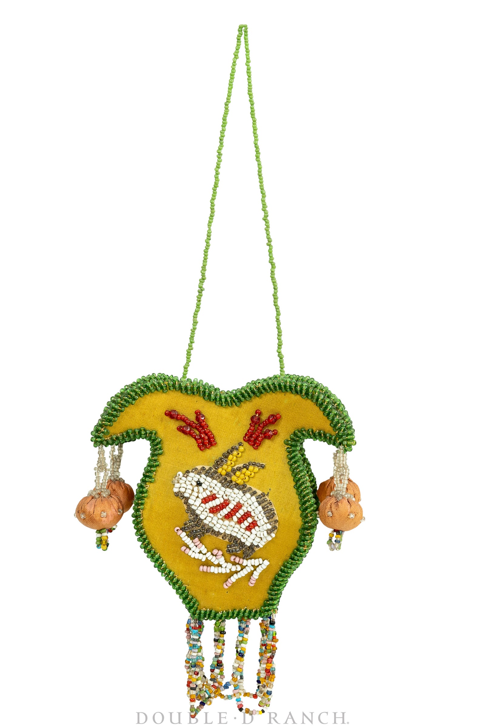 Whimsey, Hanging Basket, Quarter Lobe, Rabbit & Twin Flags, Vintage, Turn of the Century, 257