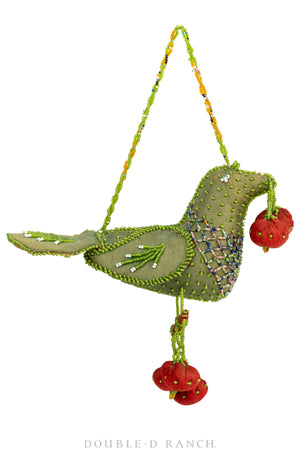Whimsey, Bird with Cherry, Vintage, Late 19th Century, 306