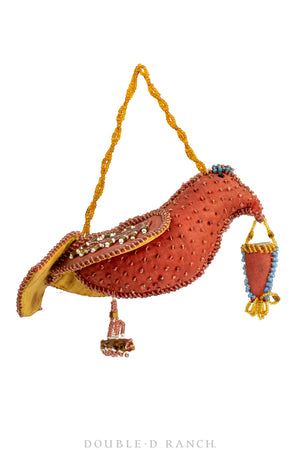 Whimsey,  Bird with Thimble Basket, Vintage, Late 19th Century, 307