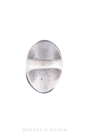 Ring, Inlay, Cobblestone Multi-stone with Appliqué, Sans Mark, Vintage, Mid 20th Century, 970