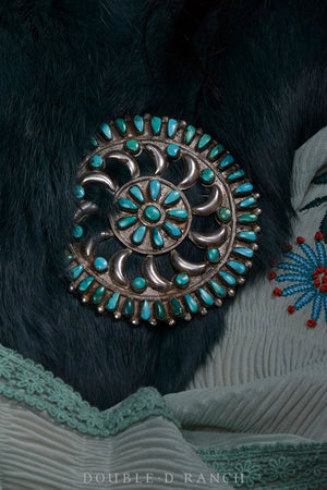 Pin, Cluster, Turquoise, Vintage, 678
