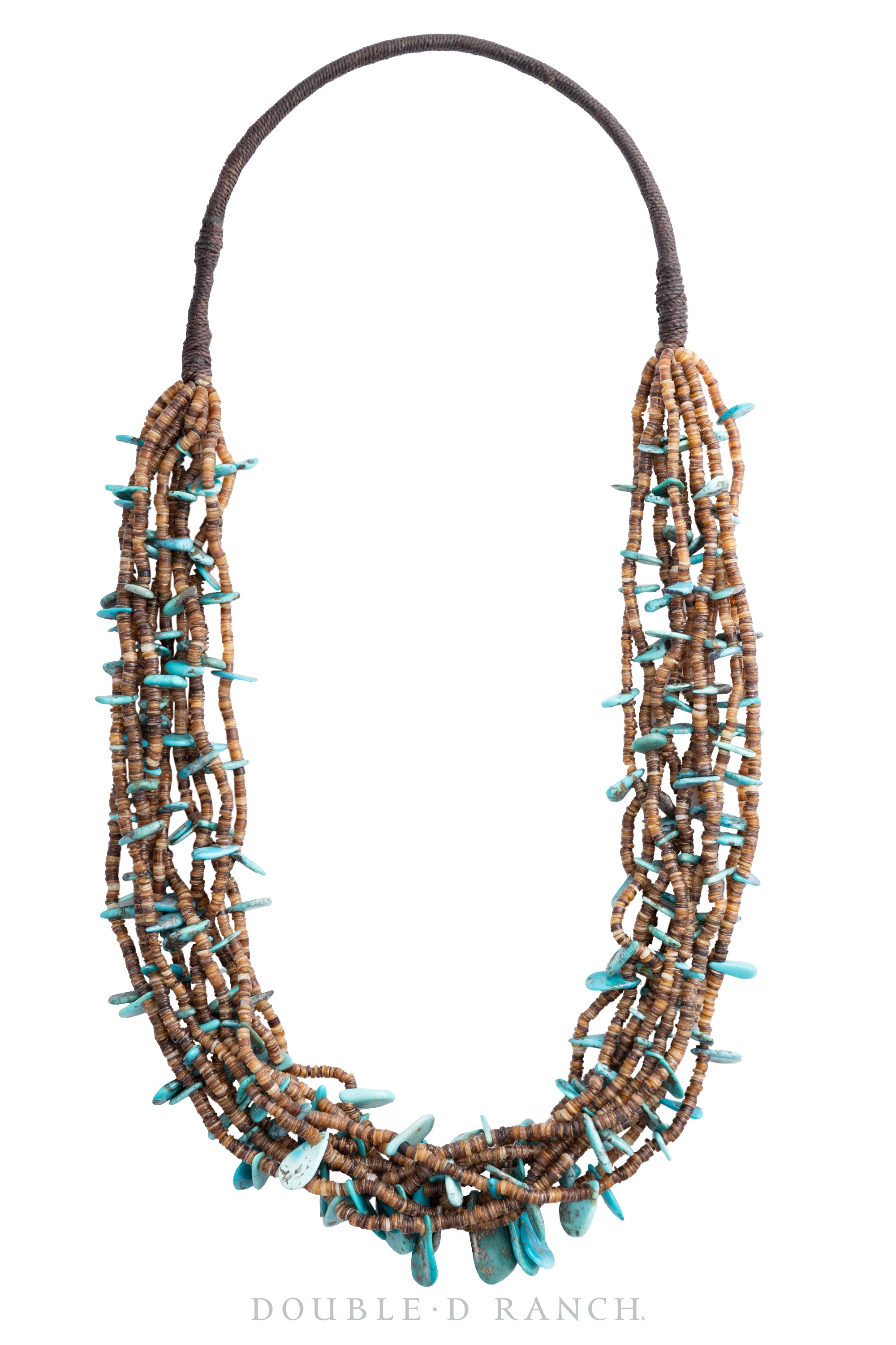 Necklace, Natural Stone, Heishi, Turquoise Tabs & Olive Shell Heishi, Artisan, Contemporary, 1748