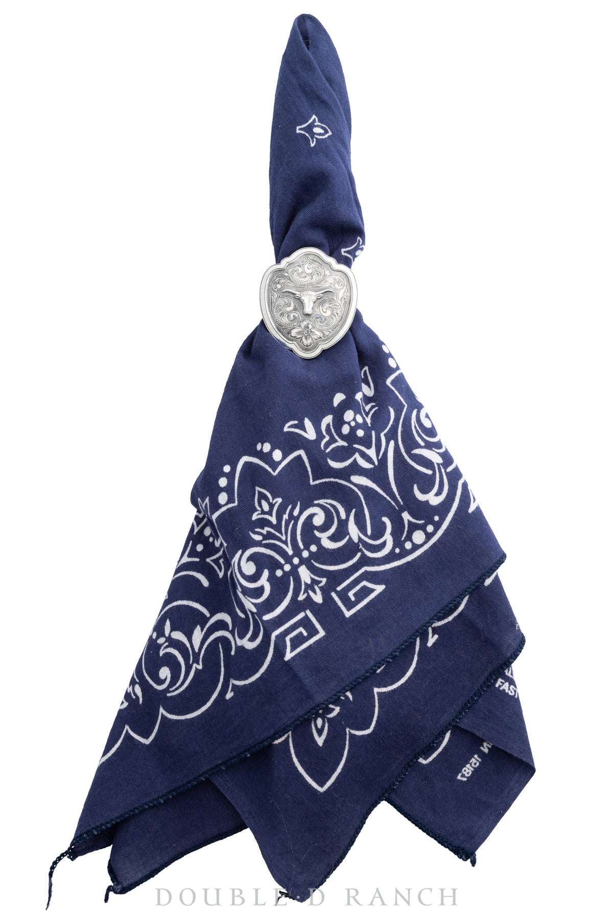 Scarf Slide, Novelty, Sterling Silver, Western Engraved Scroll, Sterling Silver, Artisan, Contemporary, 850