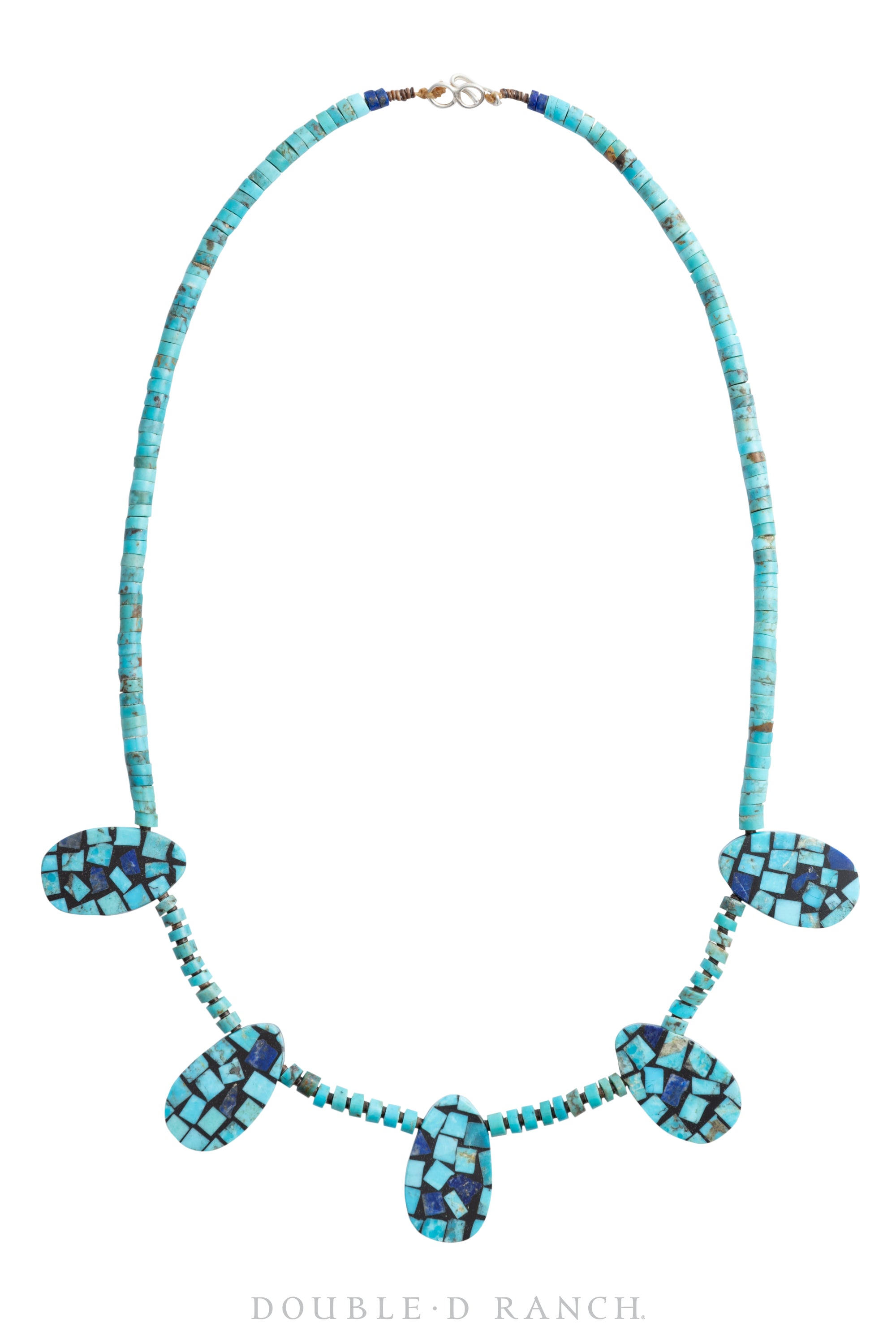 Necklace, Inlay, Turquoise & Lapis, Artisan, Contemporary, 1716