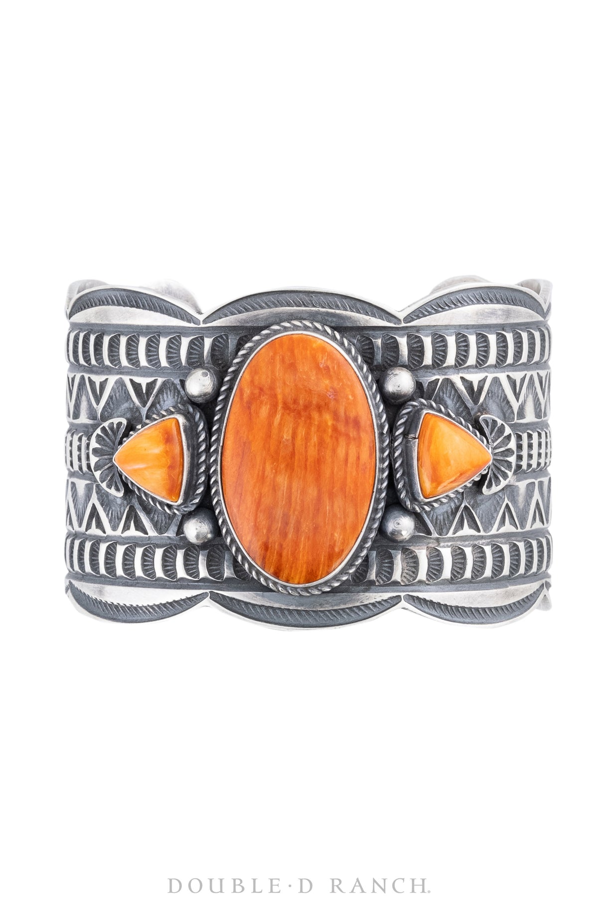 Thick cut, orange spiny oyster popular shell bracelet. Comfy elastic, wide fit.