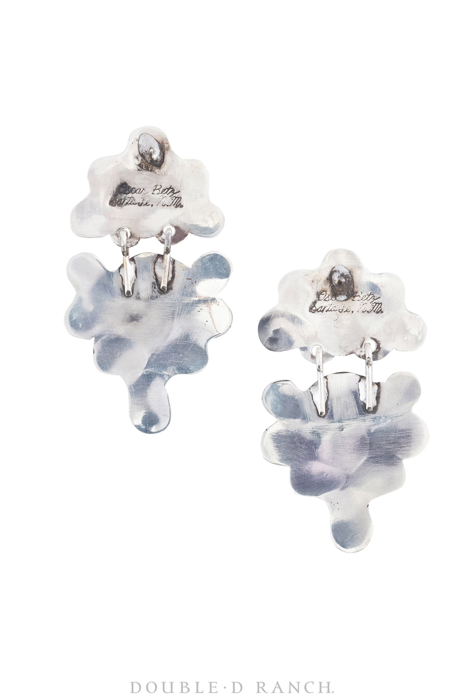 Earrings, Oscar Betz, Triangle, Turquoise, Hallmark, 585T1