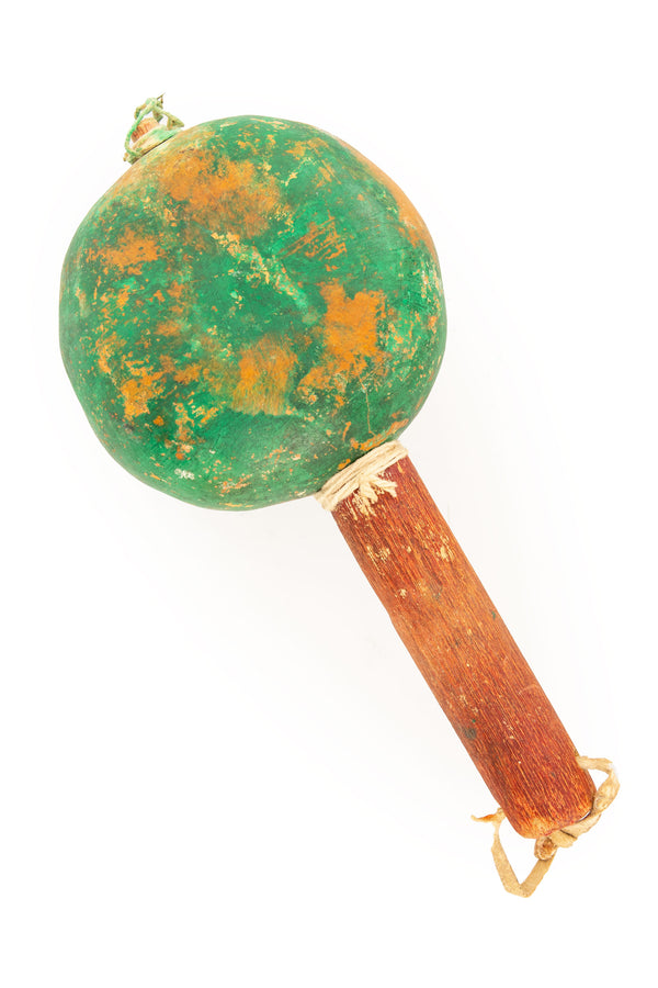 Miscellaneous, Ceremonial Dance Gourd Rattle, Vintage, '60's, 189