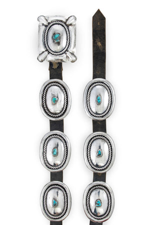 Belt, A Vintage, Concho, Turquoise Vintage, Mid-Century, 981